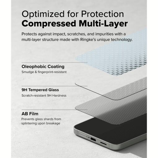 Ringke รุ่น Easy Slide Tempered Glass - ฟิล์มกระจก Galaxy S25 Plus (ฟิล์ม 2 แผ่น พร้อมอุปกรณ์ติดตั้ง) - Image 10