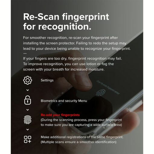 Ringke รุ่น Easy Slide Tempered Glass - ฟิล์มกระจก Galaxy S25 Plus (ฟิล์ม 2 แผ่น พร้อมอุปกรณ์ติดตั้ง) - Image 19