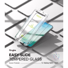Ringke รุ่น Easy Slide Tempered Glass - ฟิล์มกระจก Galaxy S25 Plus (ฟิล์ม 2 แผ่น พร้อมอุปกรณ์ติดตั้ง)