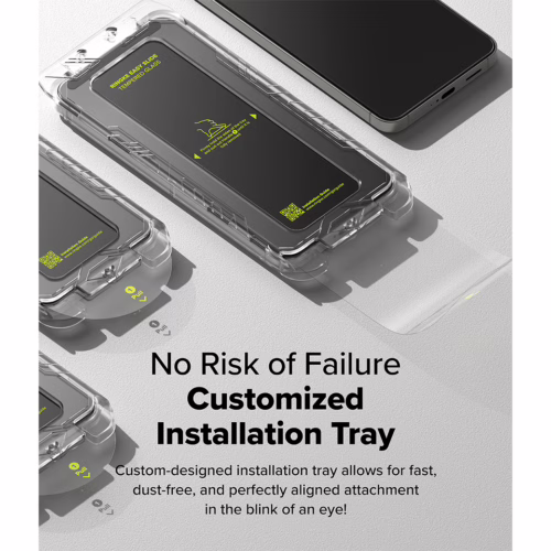 Ringke รุ่น Easy Slide Tempered Glass - ฟิล์มกระจก Galaxy S25 Plus (ฟิล์ม 2 แผ่น พร้อมอุปกรณ์ติดตั้ง)