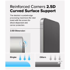 Ringke รุ่น Easy Slide Tempered Glass - ฟิล์มกระจก Galaxy S25 Plus (ฟิล์ม 2 แผ่น พร้อมอุปกรณ์ติดตั้ง)