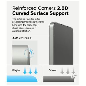 Ringke รุ่น Easy Slide Tempered Glass - ฟิล์มกระจก Galaxy S25 Plus (ฟิล์ม 2 แผ่น พร้อมอุปกรณ์ติดตั้ง)