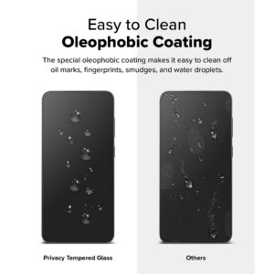 Ringke รุ่น Easy Slide Privacy Tempered Glass - ฟิล์มกระจก Galaxy S25 Plus (ฟิล์ม 2 แผ่น พร้อมอุปกรณ์ติดตั้ง)