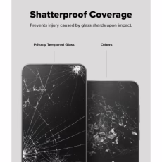 Ringke รุ่น Easy Slide Privacy Tempered Glass - ฟิล์มกระจก Galaxy S25 Plus (ฟิล์ม 2 แผ่น พร้อมอุปกรณ์ติดตั้ง)