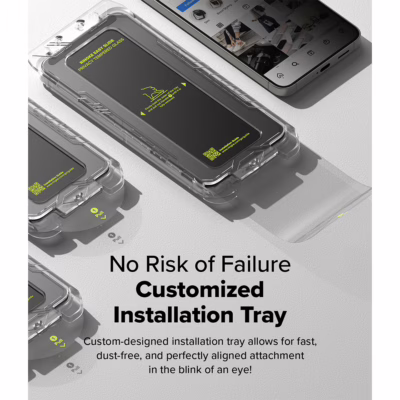 Ringke รุ่น Easy Slide Privacy Tempered Glass - ฟิล์มกระจก Galaxy S25 Plus (ฟิล์ม 2 แผ่น พร้อมอุปกรณ์ติดตั้ง)