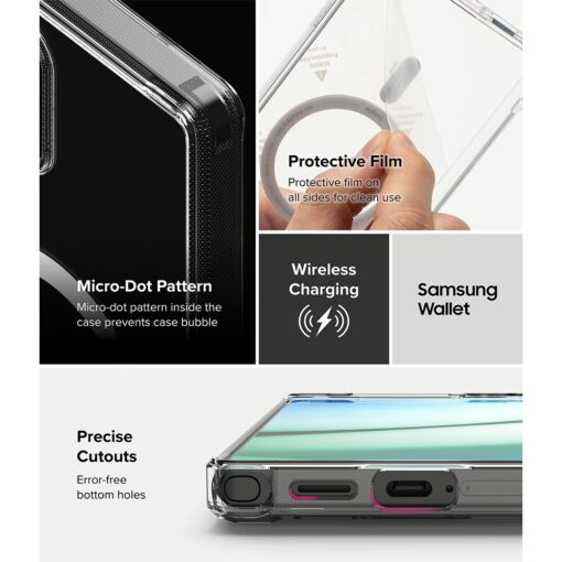 Ringke รุ่น Fusion Magnetic - เคส Galaxy S25 Ultra - สี Clear - Image 17