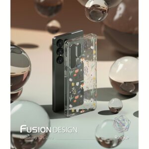 Ringke รุ่น Fusion Design - เคส Galaxy S25 Ultra - สี Dry Flowers