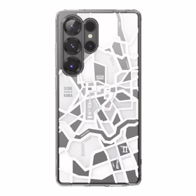 Ringke รุ่น Fusion Design - เคส Galaxy S25 Ultra - สี Seoul Map White