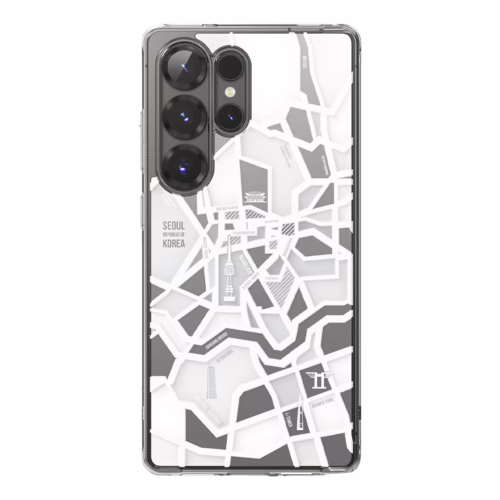 Ringke รุ่น Fusion Design - เคส Galaxy S25 Ultra - สี Seoul Map White