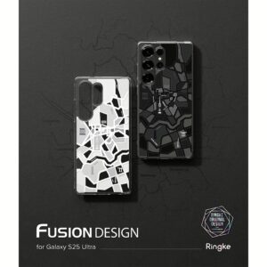 Ringke รุ่น Fusion Design - เคส Galaxy S25 Ultra - สี Seoul Map Black