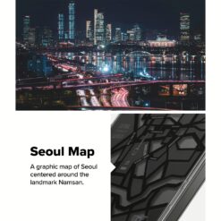 Ringke รุ่น Fusion Design - เคส Galaxy S25 Ultra - สี Seoul Map Black