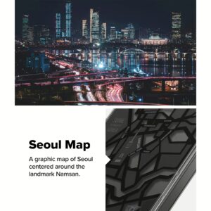 Ringke รุ่น Fusion Design - เคส Galaxy S25 Ultra - สี Seoul Map Black