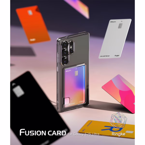 Ringke รุ่น Fusion Card - เคส Galaxy S25 Ultra - สี Clear