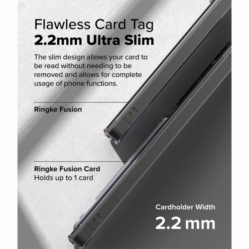 Ringke รุ่น Fusion Card - เคส Galaxy S25 Ultra - สี Clear