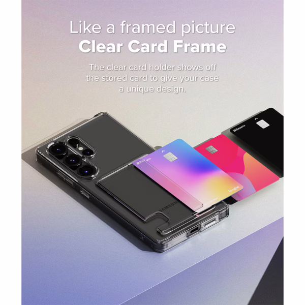 Ringke รุ่น Fusion Card - เคส Galaxy S25 Ultra - สี Clear