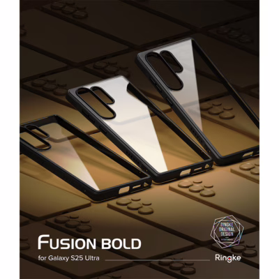 Ringke รุ่น Fusion Bold - เคส Galaxy S25 Ultra - สี Black