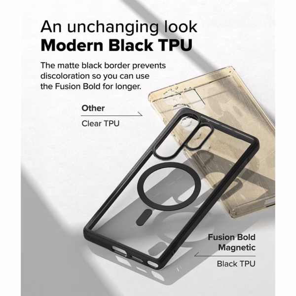 Ringke รุ่น Fusion Bold Magnetic - เคส Galaxy S25 Ultra - สี Black