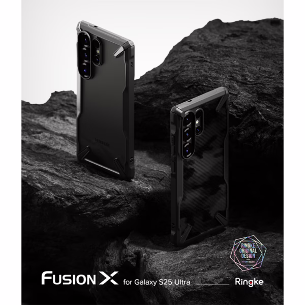 Ringke รุ่น Fusion X - เคส Galaxy S25 Ultra - สี Black