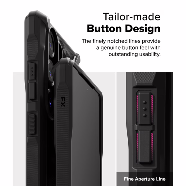 Ringke รุ่น Fusion X Design - เคส Galaxy S25 Ultra - สี Camo Black