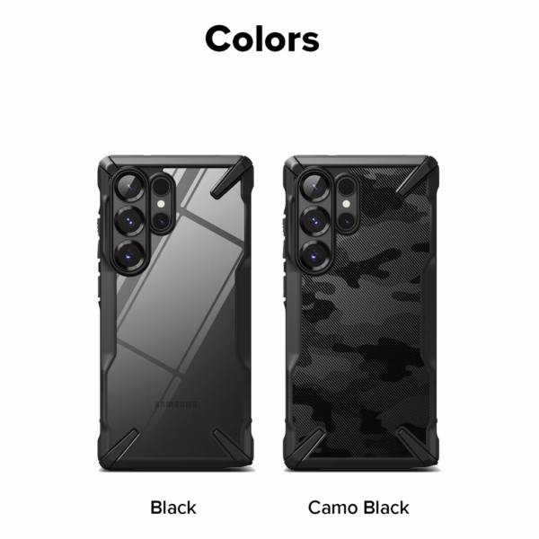 Ringke รุ่น Fusion X Design - เคส Galaxy S25 Ultra - สี Camo Black