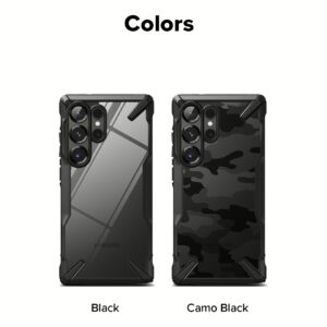 Ringke รุ่น Fusion X Design - เคส Galaxy S25 Ultra - สี Camo Black