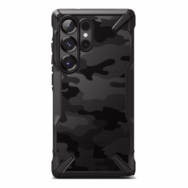 Ringke รุ่น Fusion X Design - เคส Galaxy S25 Ultra - สี Camo Black