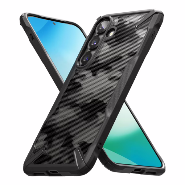 Ringke รุ่น Fusion X Design - เคส Galaxy S25 Ultra - สี Camo Black