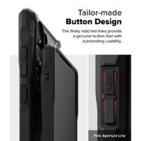 Ringke รุ่น Fusion X Magnetic - เคส Galaxy S25 Ultra - สี Black