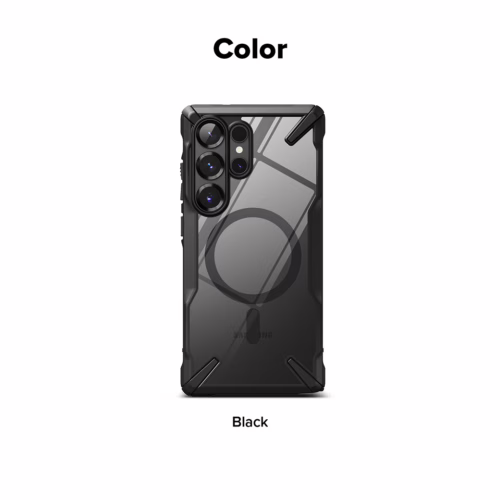 Ringke รุ่น Fusion X Magnetic - เคส Galaxy S25 Ultra - สี Black