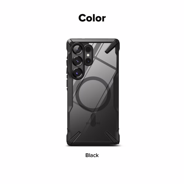 Ringke รุ่น Fusion X Magnetic - เคส Galaxy S25 Ultra - สี Black