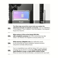 Ringke รุ่น Fusion X Magnetic - เคส Galaxy S25 Ultra - สี Black