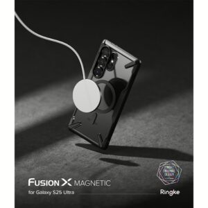 Ringke รุ่น Fusion X Magnetic - เคส Galaxy S25 Ultra - สี Black