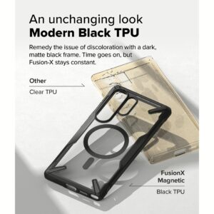 Ringke รุ่น Fusion X Magnetic - เคส Galaxy S25 Ultra - สี Black