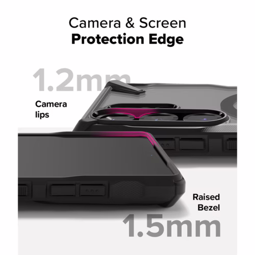 Ringke รุ่น Fusion X Magnetic - เคส Galaxy S25 Ultra - สี Black