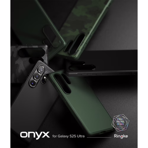 Ringke รุ่น Onyx Design - เคส Galaxy S25 Ultra - สี Camo Black