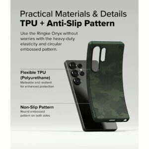 Ringke รุ่น Onyx Design - เคส Galaxy S25 Ultra - สี Camo Green 25 Ringke รุ่น Onyx Design - เคส Galaxy S25 Ultra - สี Camo Green