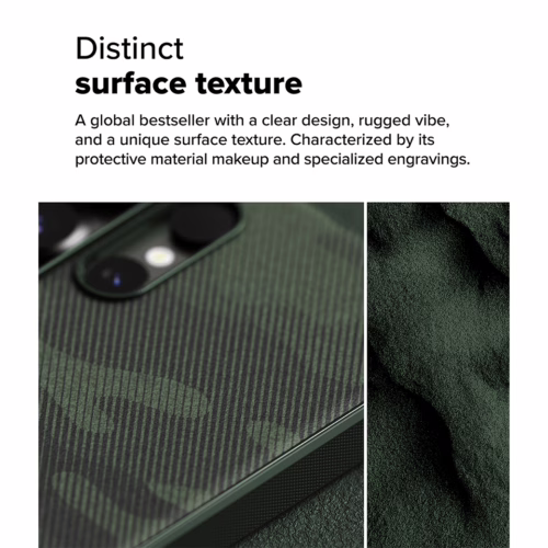 Ringke รุ่น Onyx Design - เคส Galaxy S25 Ultra - สี Camo Green