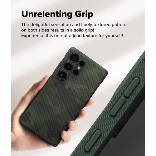 Ringke รุ่น Onyx Design - เคส Galaxy S25 Ultra - สี Camo Green
