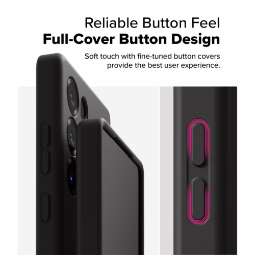 Ringke รุ่น Silicone Magnetic - เคส Galaxy S25 Ultra - สี Black