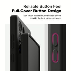 Ringke รุ่น Silicone Magnetic - เคส Galaxy S25 Ultra - สี Black