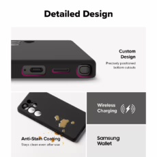 Ringke รุ่น Silicone Magnetic - เคส Galaxy S25 Ultra - สี Black