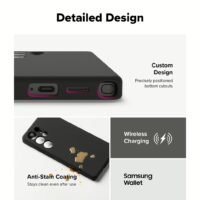 Ringke รุ่น Silicone Magnetic - เคส Galaxy S25 Ultra - สี Black