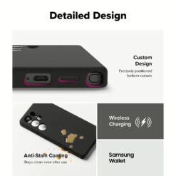 Ringke รุ่น Silicone Magnetic - เคส Galaxy S25 Ultra - สี Black