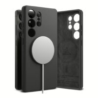 Ringke รุ่น Silicone Magnetic - เคส Galaxy S25 Ultra - สี Black