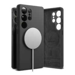 Ringke รุ่น Silicone Magnetic - เคส Galaxy S25 Ultra - สี Black