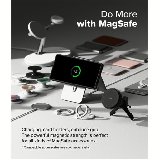 Ringke รุ่น Silicone Magnetic - เคส Galaxy S25 Ultra - สี Black - Image 7