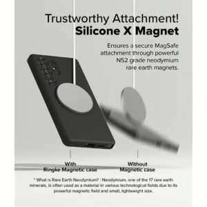 Ringke รุ่น Silicone Magnetic - เคส Galaxy S25 Ultra - สี Black 26 Ringke รุ่น Silicone Magnetic - เคส Galaxy S25 Ultra - สี Black