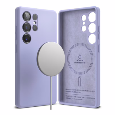 Ringke รุ่น Silicone Magnetic - เคส Galaxy S25 Ultra - สี Lavender