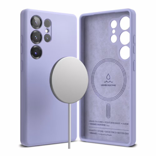 Ringke รุ่น Silicone Magnetic - เคส Galaxy S25 Ultra - สี Lavender