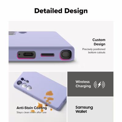 Ringke รุ่น Silicone Magnetic - เคส Galaxy S25 Ultra - สี Lavender